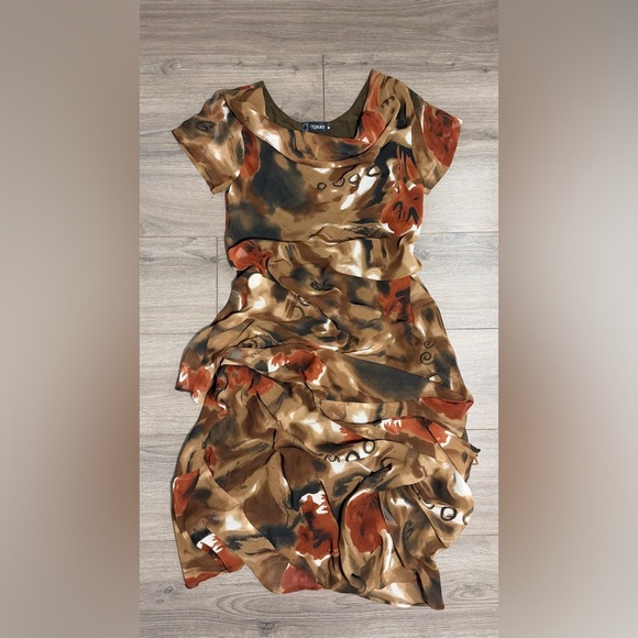 NIKKY Dresses & Skirts - Vintage Y2K  Brown and Orange Women's maxi Dress